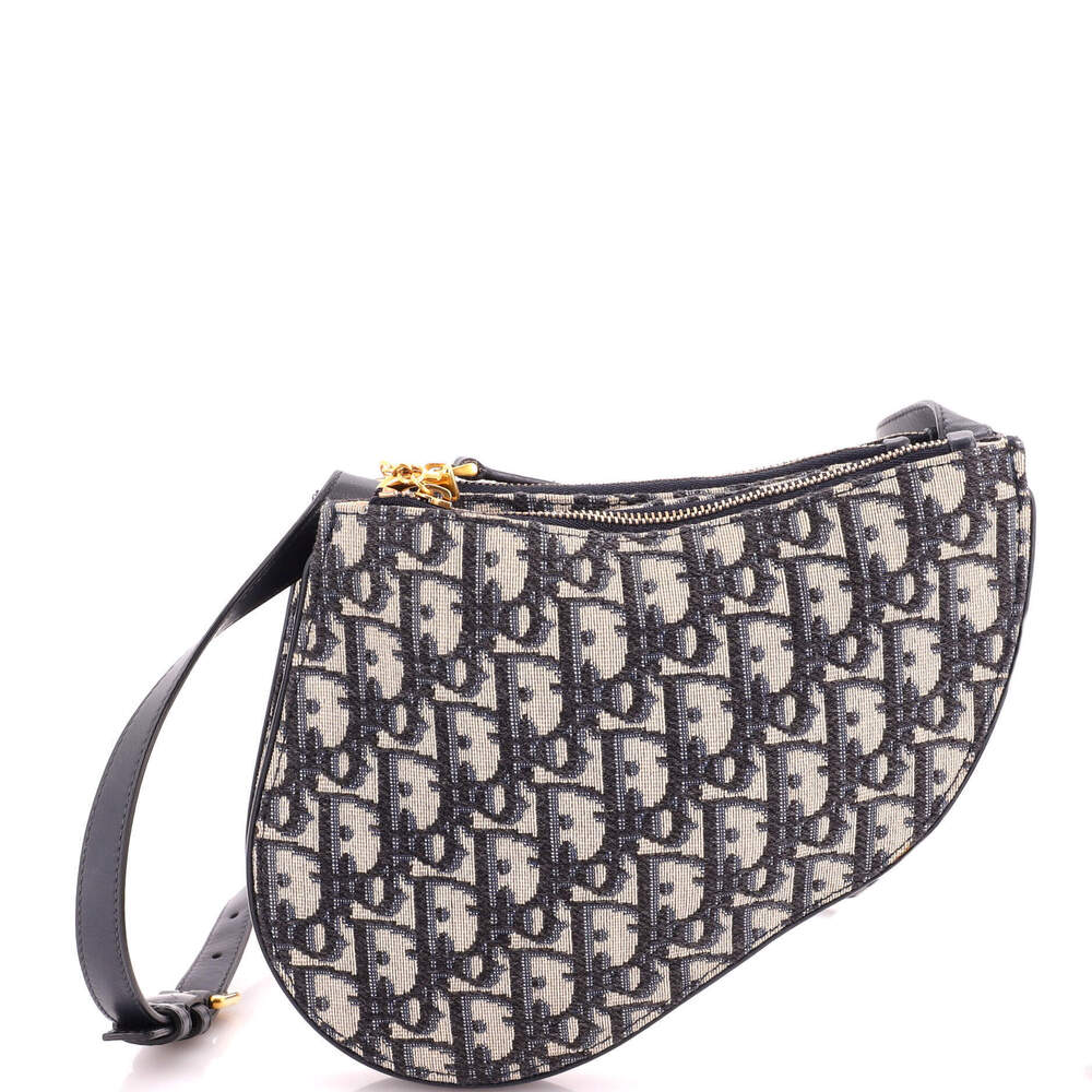 Christian Dior Saddle Triple Zip Crossbody Pouch